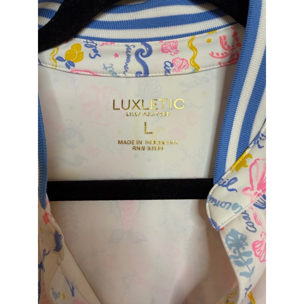 Lilly Pulitzer Luxletic Pink Multi Mini Dress- L - Picture 4 of 8